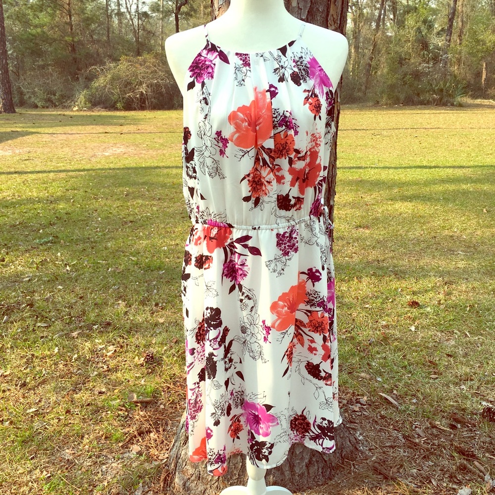 Cute sleeveless dress just in time for Easter!